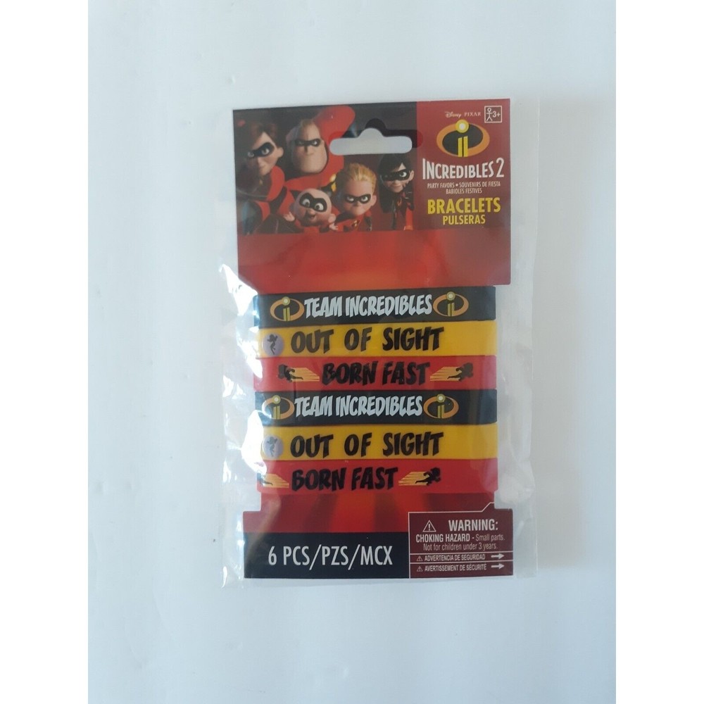 The Incredibles Favors for Kids (4 pcs) Silicone Rubber Birthday Party Prizes 3+